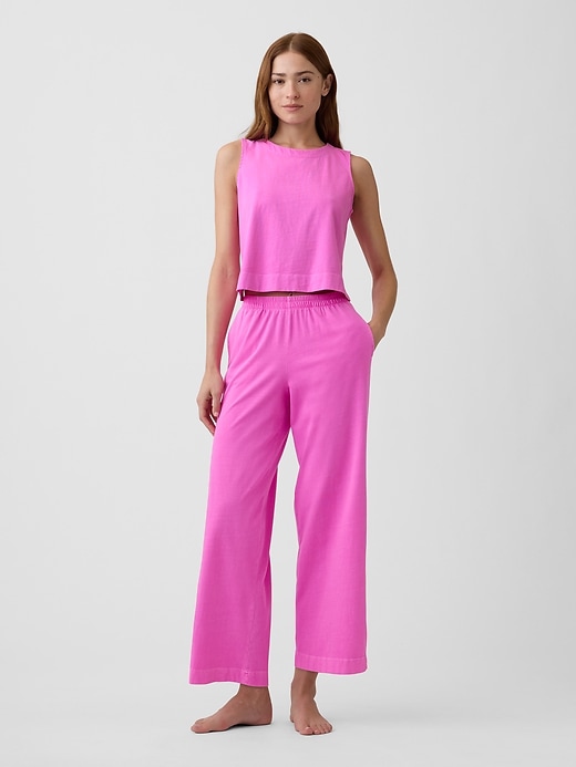 Image number 3 showing, Crewneck PJ Shell Tank Top