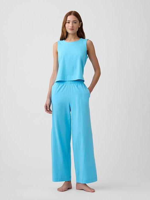 Image number 3 showing, Crewneck PJ Shell Tank Top