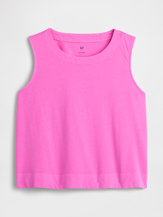 Image number 4 showing, Crewneck PJ Shell Tank Top