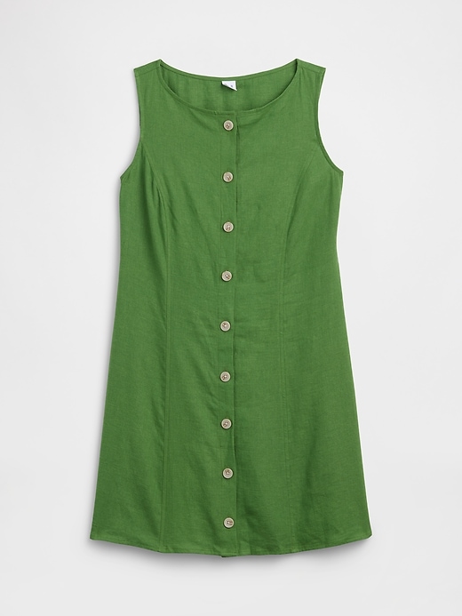 Image number 6 showing, Boatneck Button-Front Mini Dress