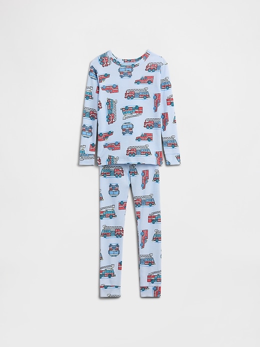 Image number 1 showing, babyGap Fire Truck Print PJ Set