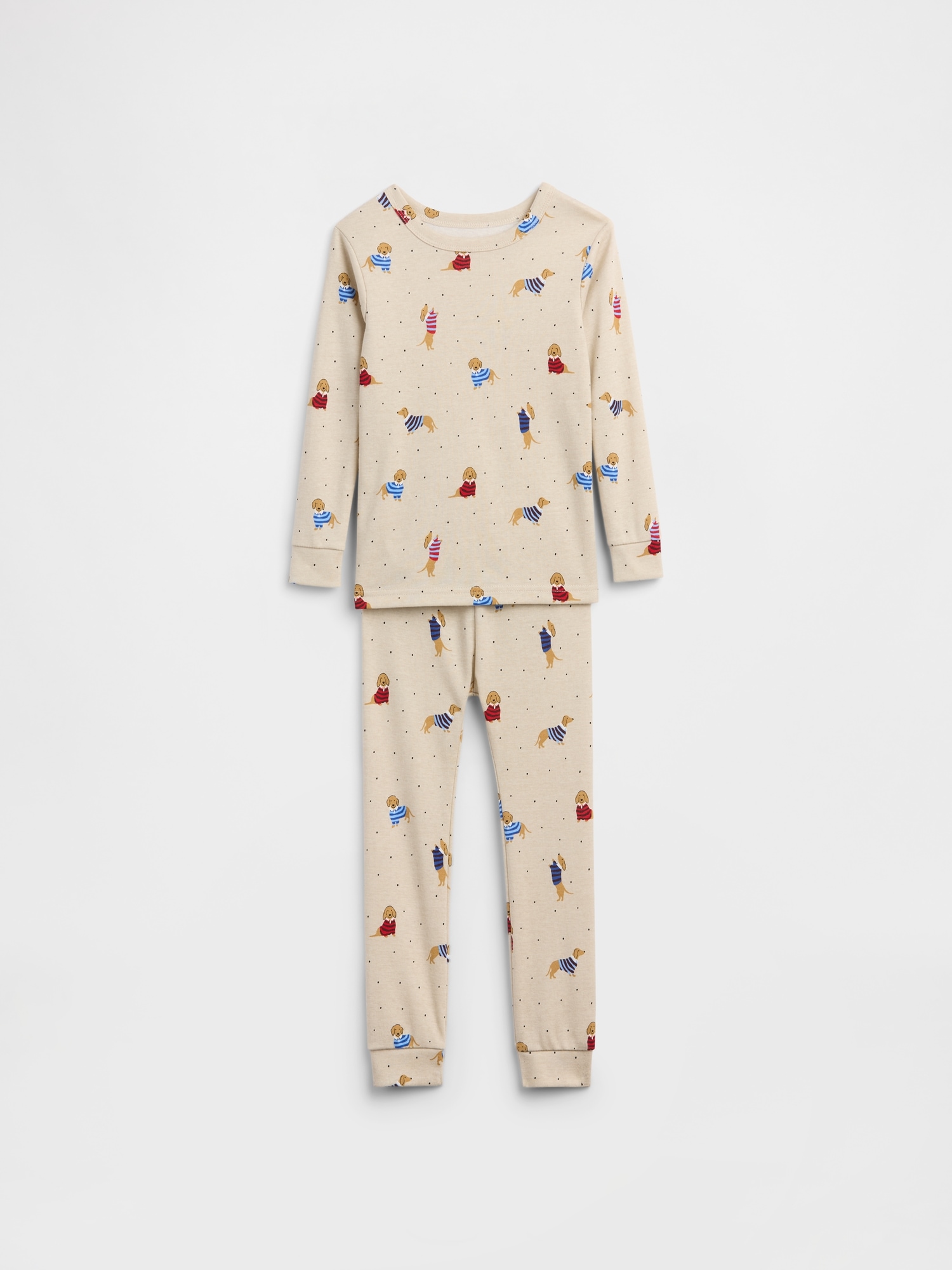 babyGap Rugby Dog Print PJ Set