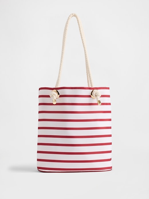 Image number 1 showing, Stripe Nylon Bucket Bag
