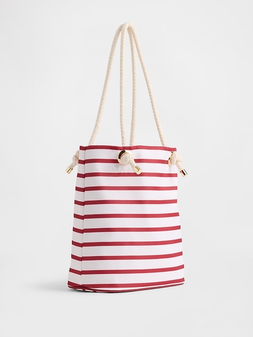 Image number 2 showing, Stripe Nylon Bucket Bag