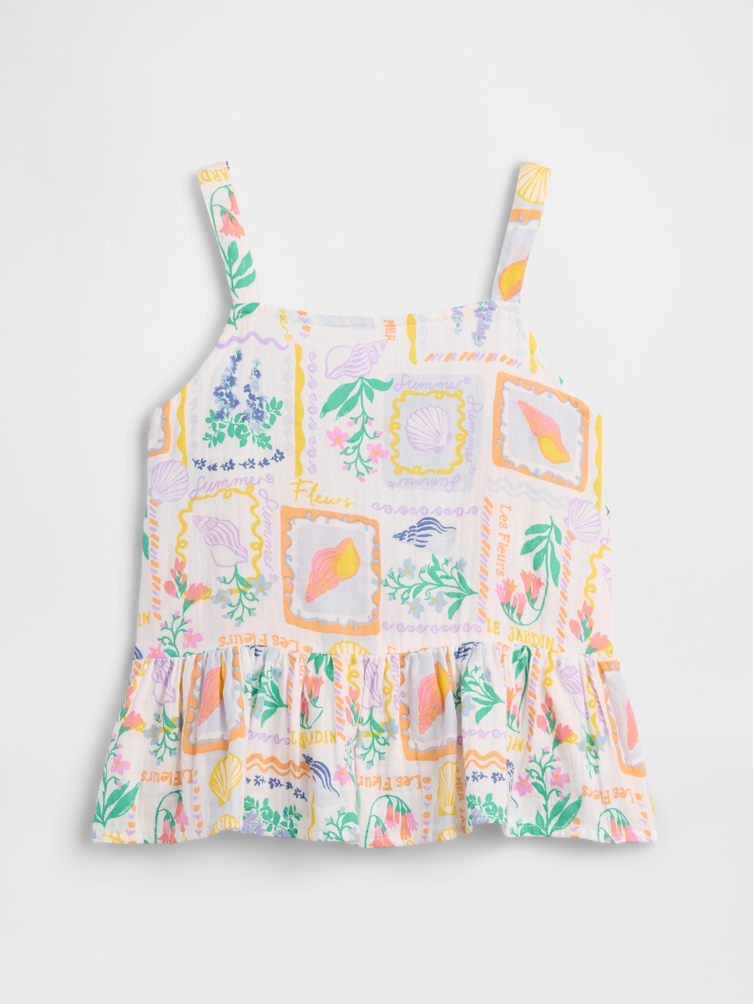 Kids Peplum Tank Top