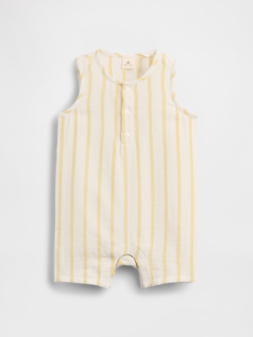 Image number 1 showing, Baby Gauze Romper