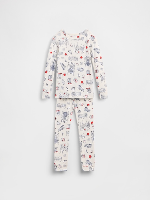 Image number 1 showing, babyGap NYC Print PJ Set