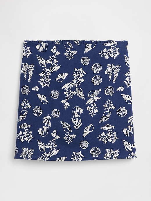 Image number 5 showing, Linen-Blend Pull-On Mini Skirt