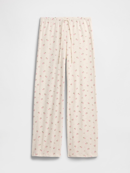 Image number 4 showing, Relaxed Pointelle PJ Pants