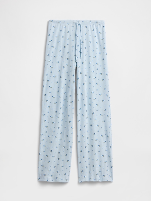 Image number 4 showing, Relaxed Pointelle PJ Pants