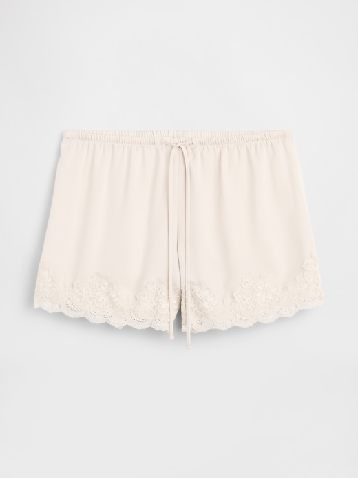 Image number 7 showing, 5" High Rise Pull-On Satin Shorts
