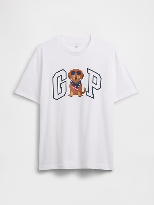 Image number 5 showing, Everyday Soft Relaxed Gap Americana Logo T-Shirt