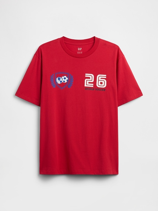 Image number 5 showing, Everyday Soft Relaxed Soccer Graphic T-Shirt