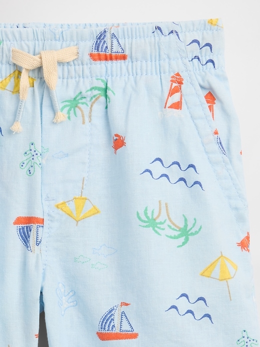 Image number 3 showing, babyGap Pull-On Linen-Blend Shorts