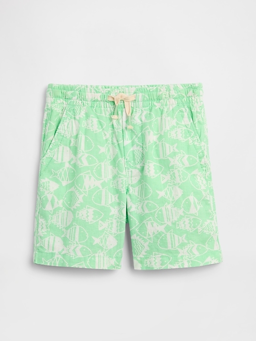 Image number 1 showing, babyGap Pull-On Linen-Blend Shorts