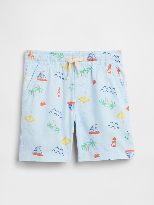 Image number 1 showing, babyGap Pull-On Linen-Blend Shorts