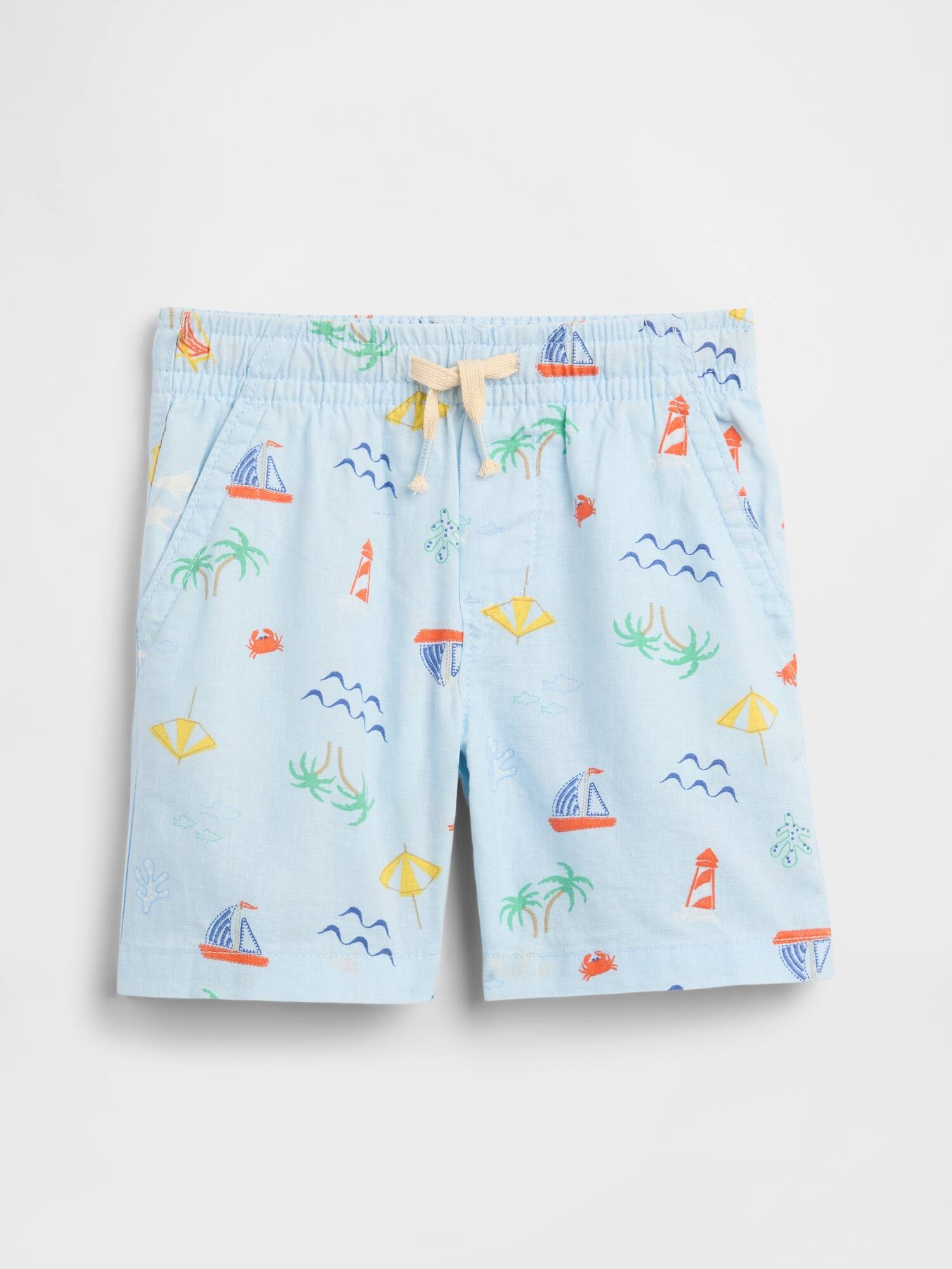 babyGap Pull-On Linen-Blend Shorts