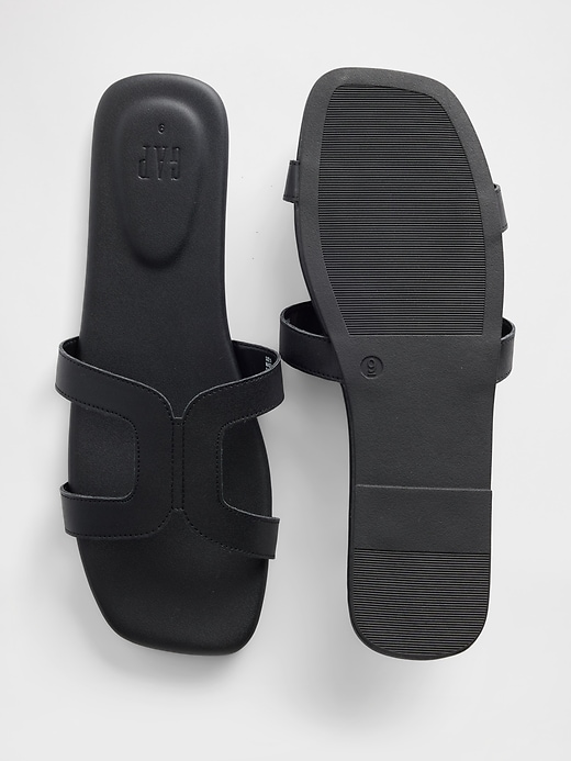 Image number 3 showing, Vegan-Leather Flip Flops