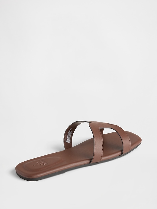 Image number 4 showing, Vegan-Leather Flip Flops