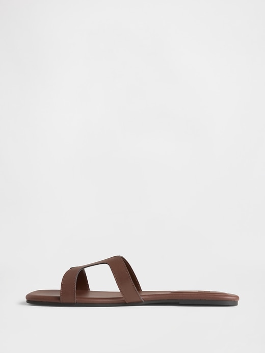 Image number 5 showing, Vegan-Leather Flip Flops