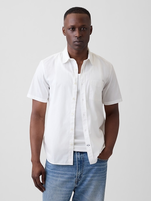 Image number 3 showing, Stretch Poplin Shirt in Standard Fit