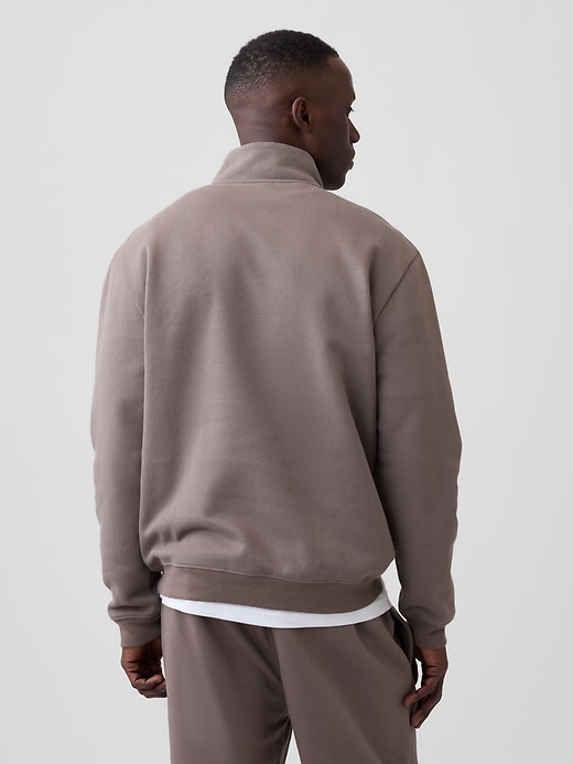 Image number 2 showing, Adult Relaxed Quarter-Zip Fleece Sweatshirt