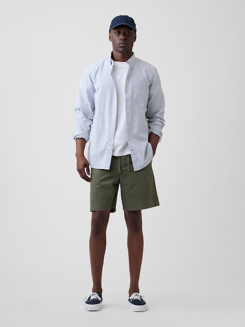 7" Essential Pull-On Khaki Shorts