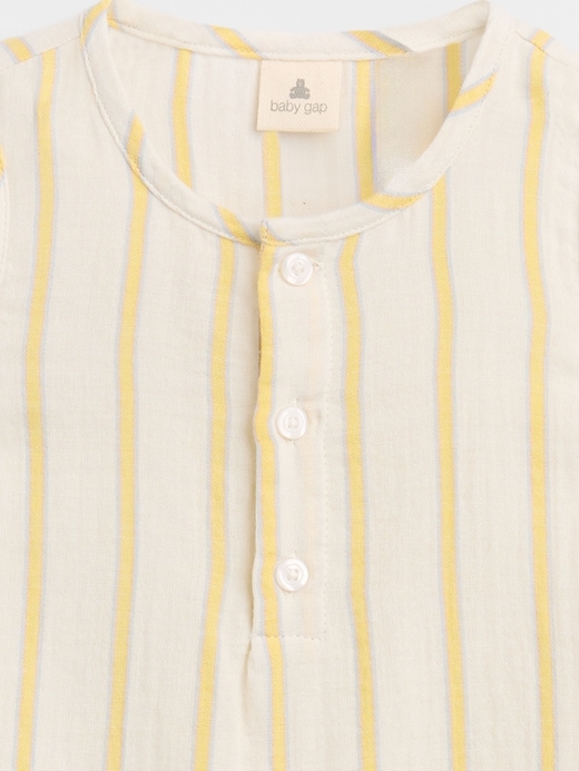 Image number 3 showing, Baby Gauze Romper