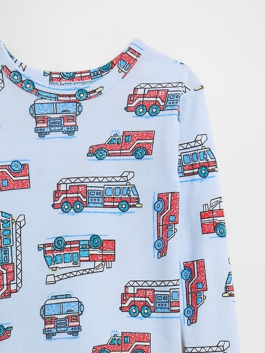 Image number 2 showing, babyGap Fire Truck Print PJ Set