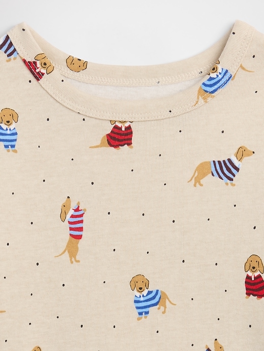 Image number 2 showing, babyGap Rugby Dog Print PJ Set