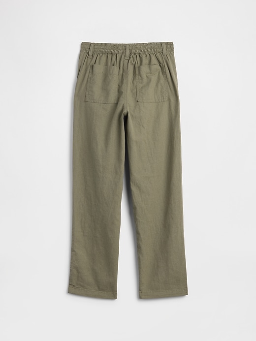 Image number 2 showing, Kids Relaxed Linen-Blend Pants