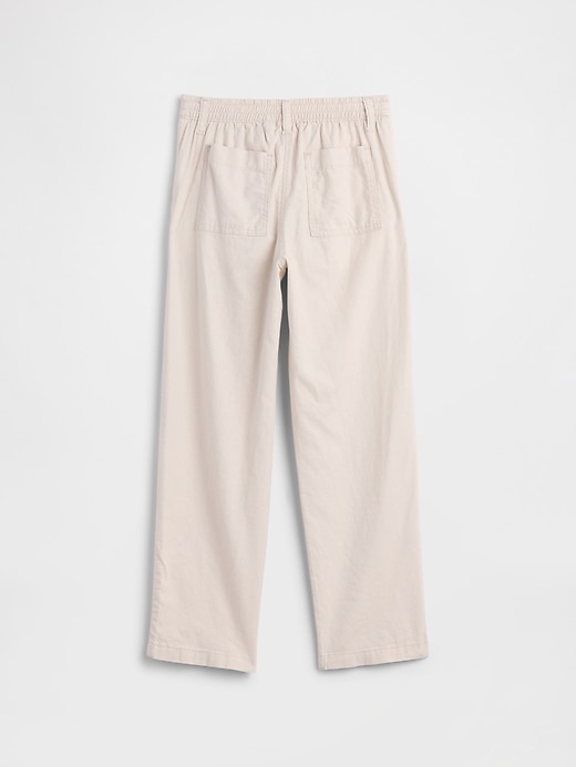 Image number 2 showing, Kids Relaxed Linen-Blend Pants