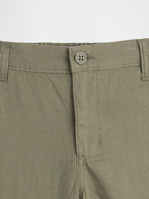 Image number 3 showing, Kids Relaxed Linen-Blend Pants