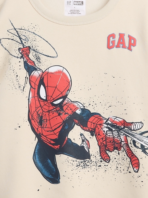 Image number 3 showing, GapKids Marvel Spider-Man Relaxed Crewneck Sweatshirt