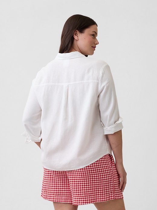 Image number 6 showing, 4" Pull-On Linen-Blend Shorts