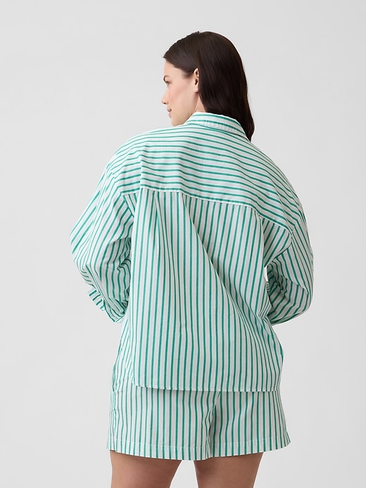 Image number 6 showing, Relaxed Pull-On Poplin Shorts