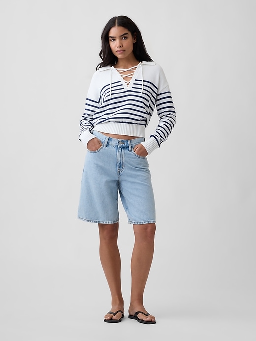 Image number 3 showing, Relaxed Collared Sweater