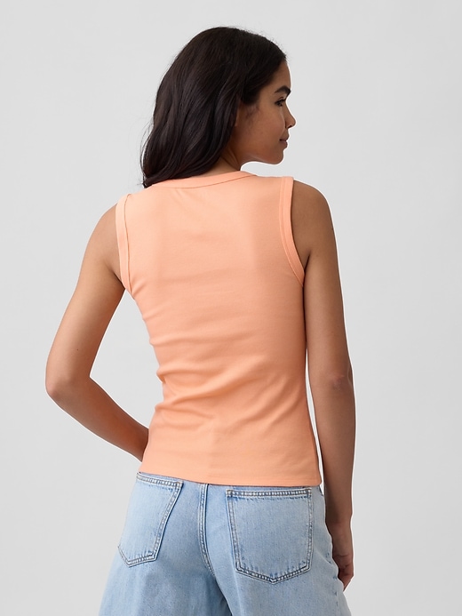 Image number 2 showing, Ribbed Scoopneck Tank Top