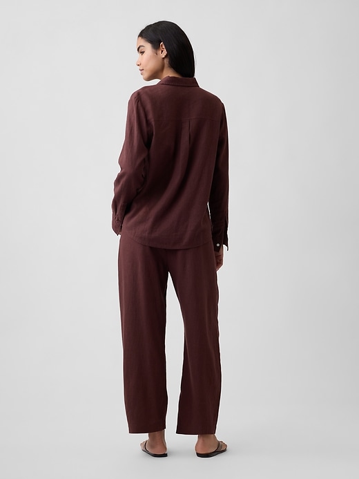 Image number 4 showing, Mid Rise Pull-On Barrel Pants