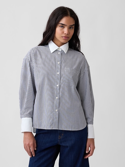 Image number 1 showing, Oversized Shirt in Poplin