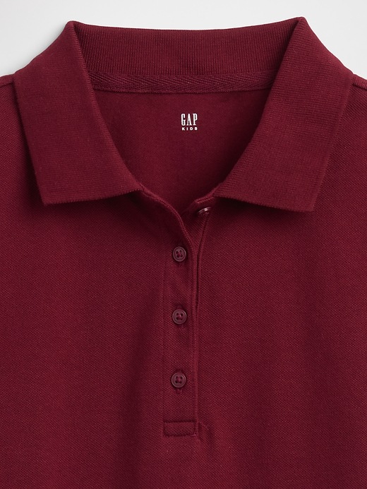 Image number 3 showing, Kids Uniform Stretch Pique Polo Shirt