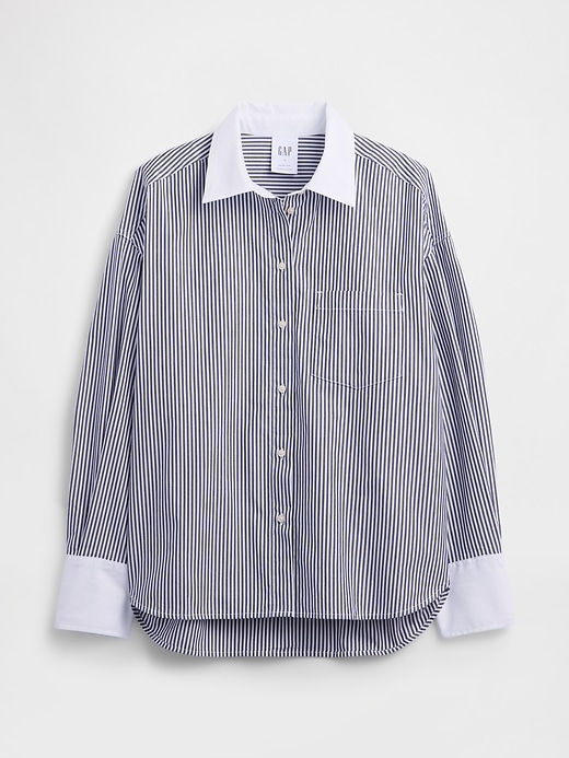 Image number 4 showing, Oversized Shirt in Poplin