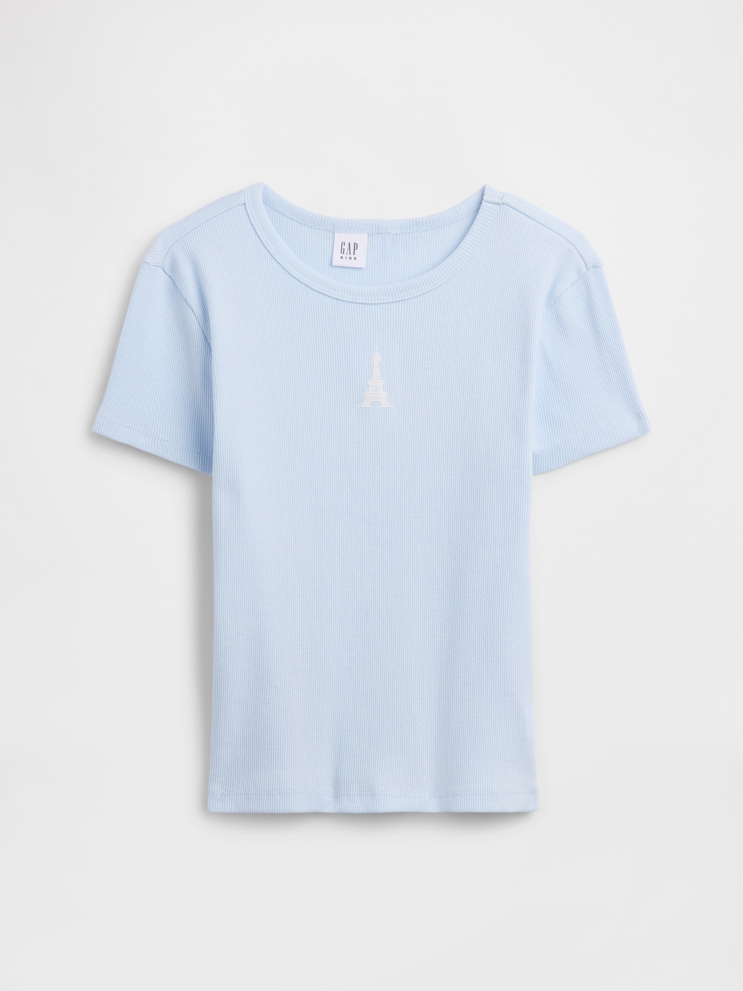 Kids Ribbed Crewneck T-Shirt