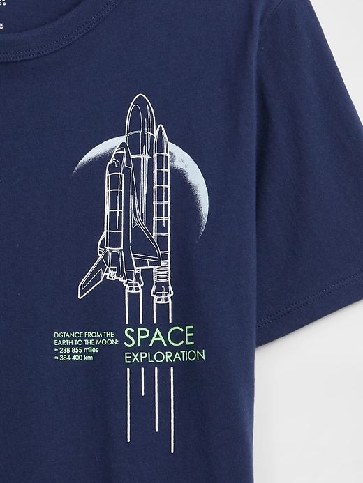 Image number 3 showing, Kids Space Graphic T-Shirt