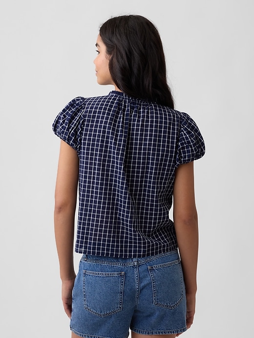Image number 2 showing, Print Puff Sleeve Top