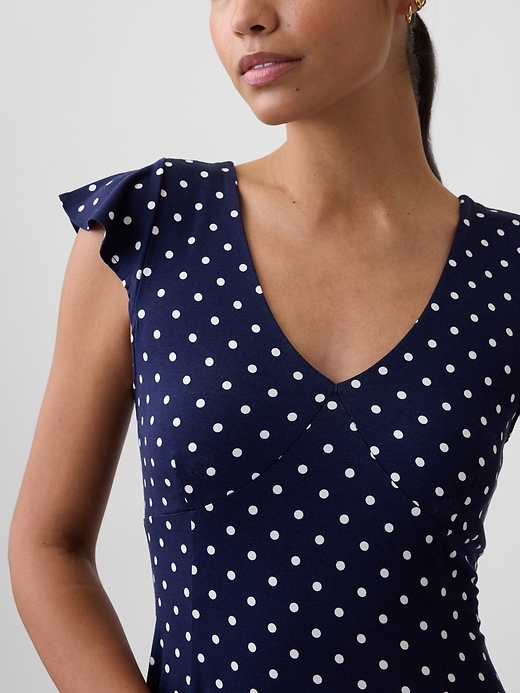 Image number 3 showing, V-Neck Mini Dress