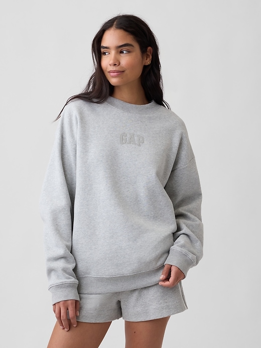 Image number 4 showing, Adult Relaxed Gap Mini-Logo Sweatshirt
