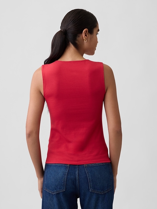 Image number 2 showing, Squareneck Shell Tank Top