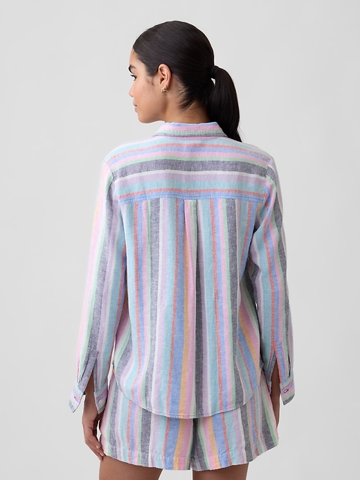 Image number 2 showing, Linen-Blend Easy Shirt