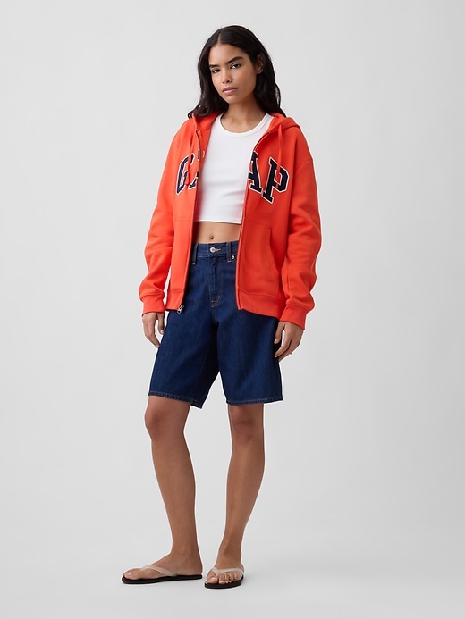 Image number 5 showing, Adult Relaxed Gap Logo Zip Hoodie